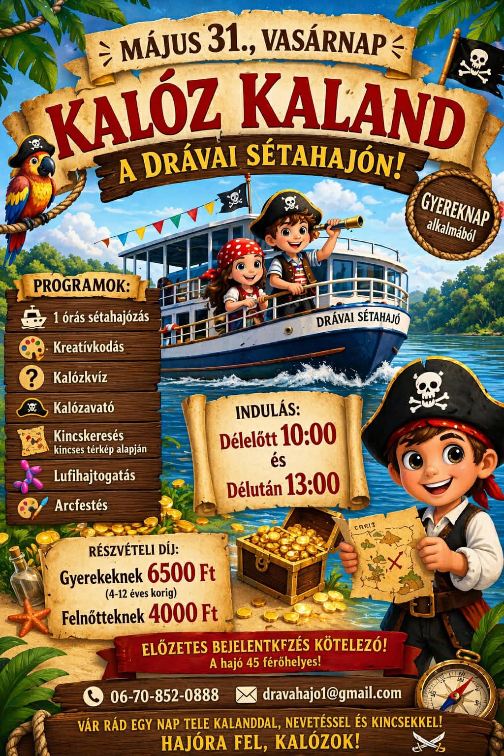 Gyereknapi Kalózhajó